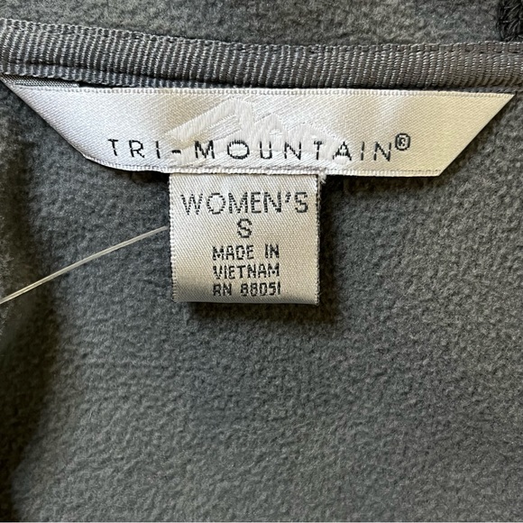 Tri-Mountsin Women’s Fleece Lined Black Jacket With Embroidered Dog Paw Small - Picture 8 of 12